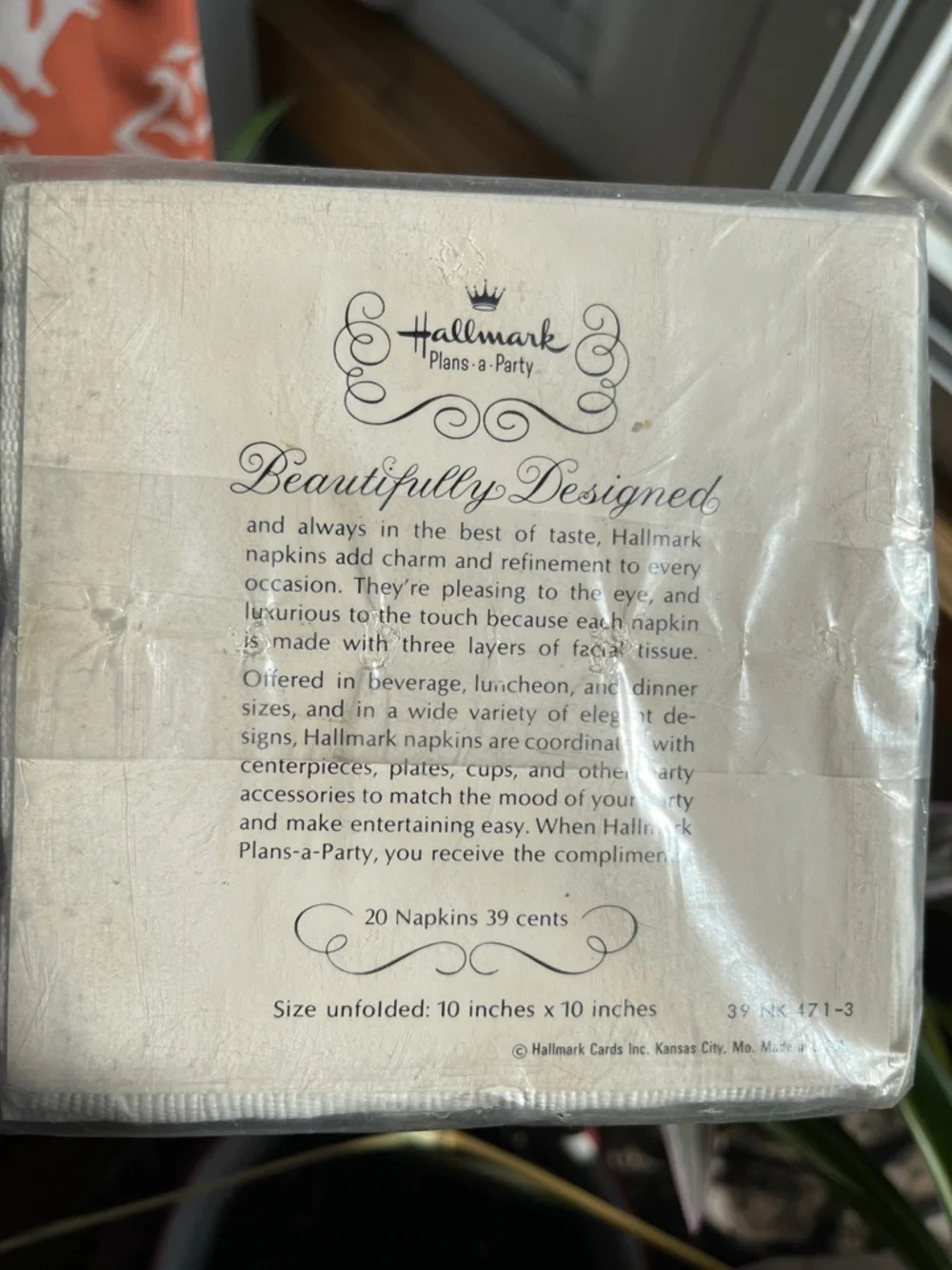 Vtg Hallmark 60s/70s Bridal Shower Paper Napkins 20 NIP MCM Bride & Umbrella